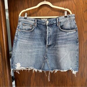 AGOLDE Denim Mini Skirt